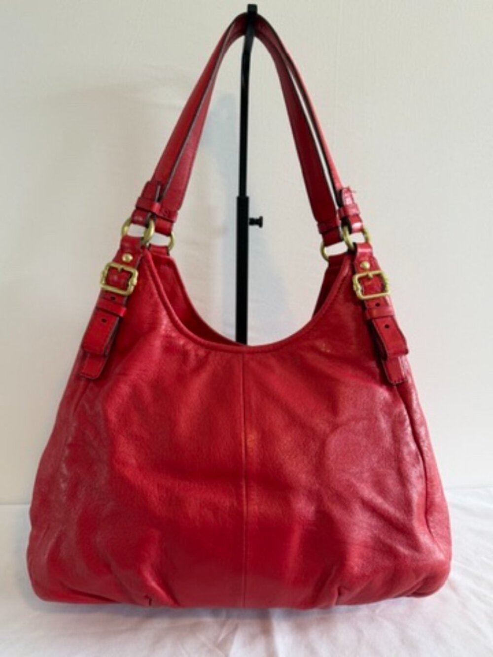 COACH Y2K Madison Maggie Red Leather Shoulder Bag - Picture 5 of 15